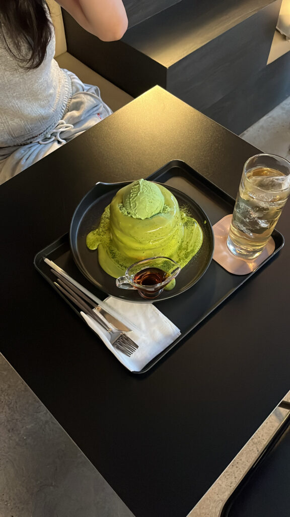 Unbent Coffee Busan - 14. Signature Matcha Mochi Soufflé Pancake