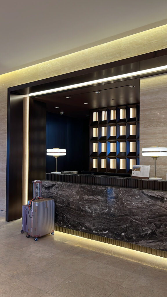 Entrance to The Westin Josun Busan hotel lobby near Dongbaekseom