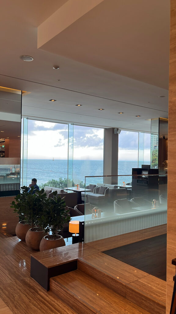 Cafe lounge inside The Westin Josun Busan hotel