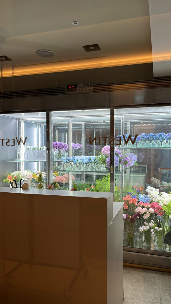 Charming flower shop inside The Westin Josun Busan hotel