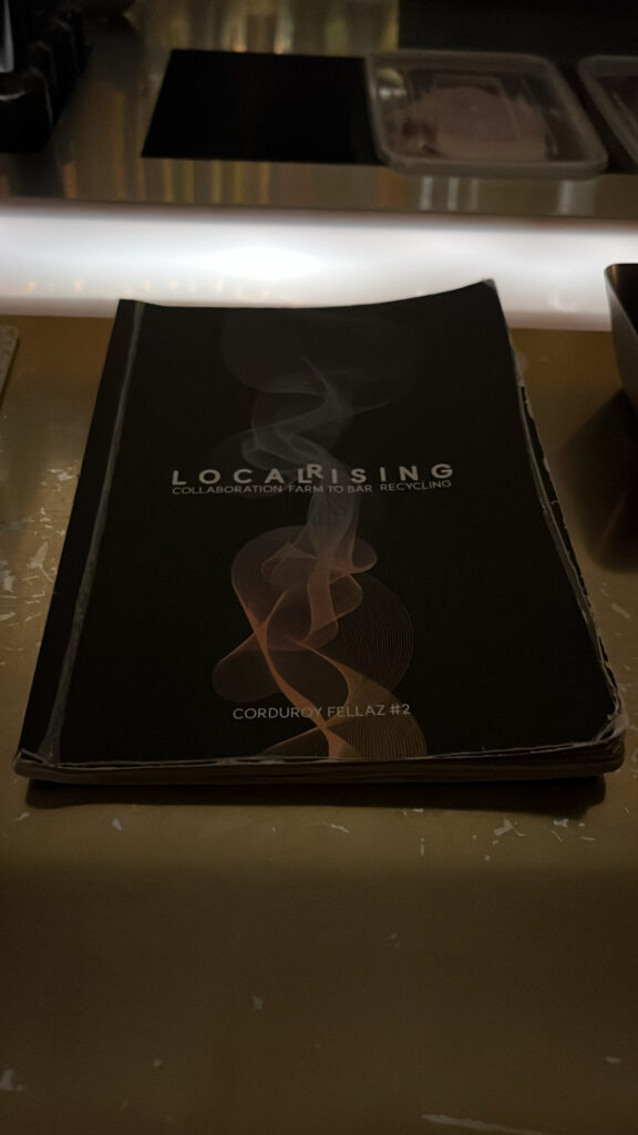 Busan Cocktail Bar Corduroy Fellaz - 6. bar-menu-explanation