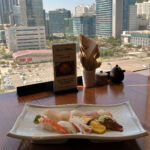 Main lunch sushi set served at Moon Sushi Shinsegae Centum City