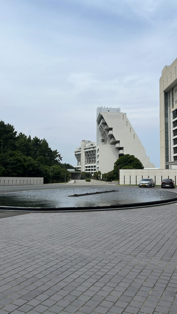 Expansive grounds and grand building structure of Ananti at Busan Cove