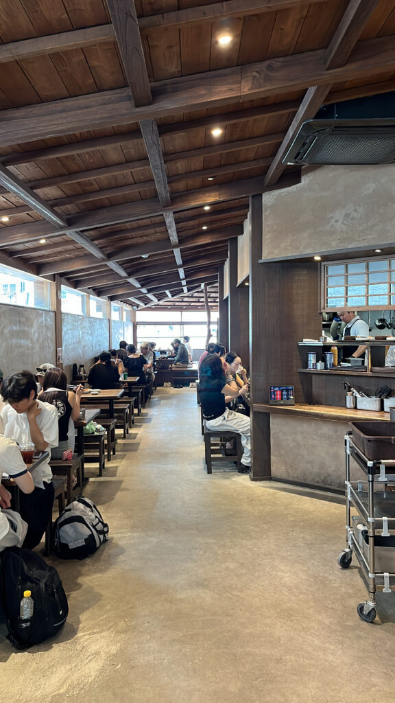 Interior view of EomYongBaek Doejigukbap Haeundae dining area
