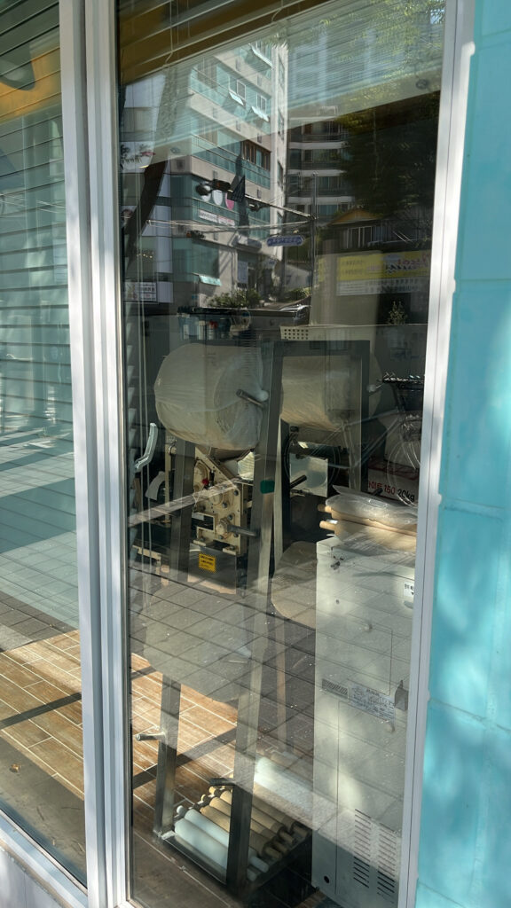 Noodle-making preparation room inside Songjeongjib Busan