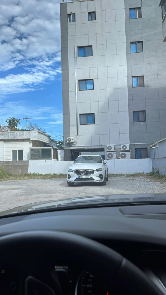 Spacious free outdoor parking lot available for guests visiting Songjeong Sushi Busan