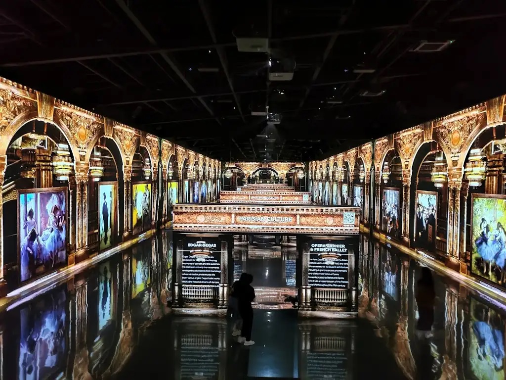 Immersive digital media art exhibition inside Arte Museum Busan in Yeongdo