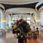 Luxurious main dining hall with floral decor at McQueen's Grill and Bar Busan
