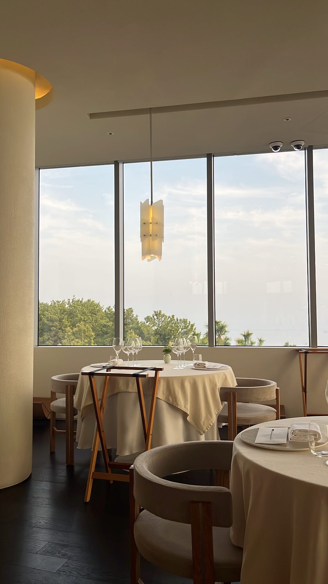 Palate Busan ocean view dining table on Dalmaji Hill