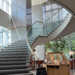 Patisserie Park Hyatt Busan spiral staircase and bakery lobby interior