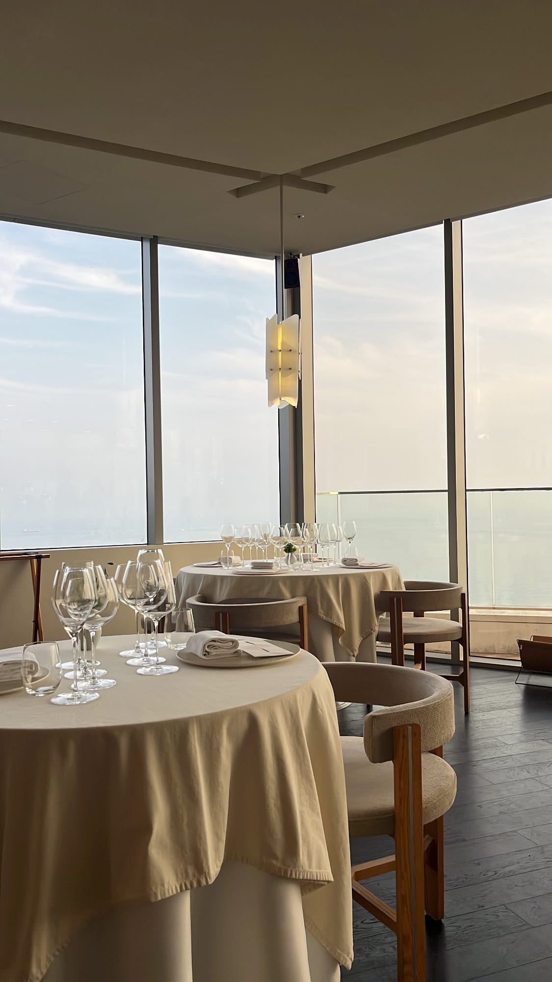 Ocean view dining Haeundae interior at Palate Busan