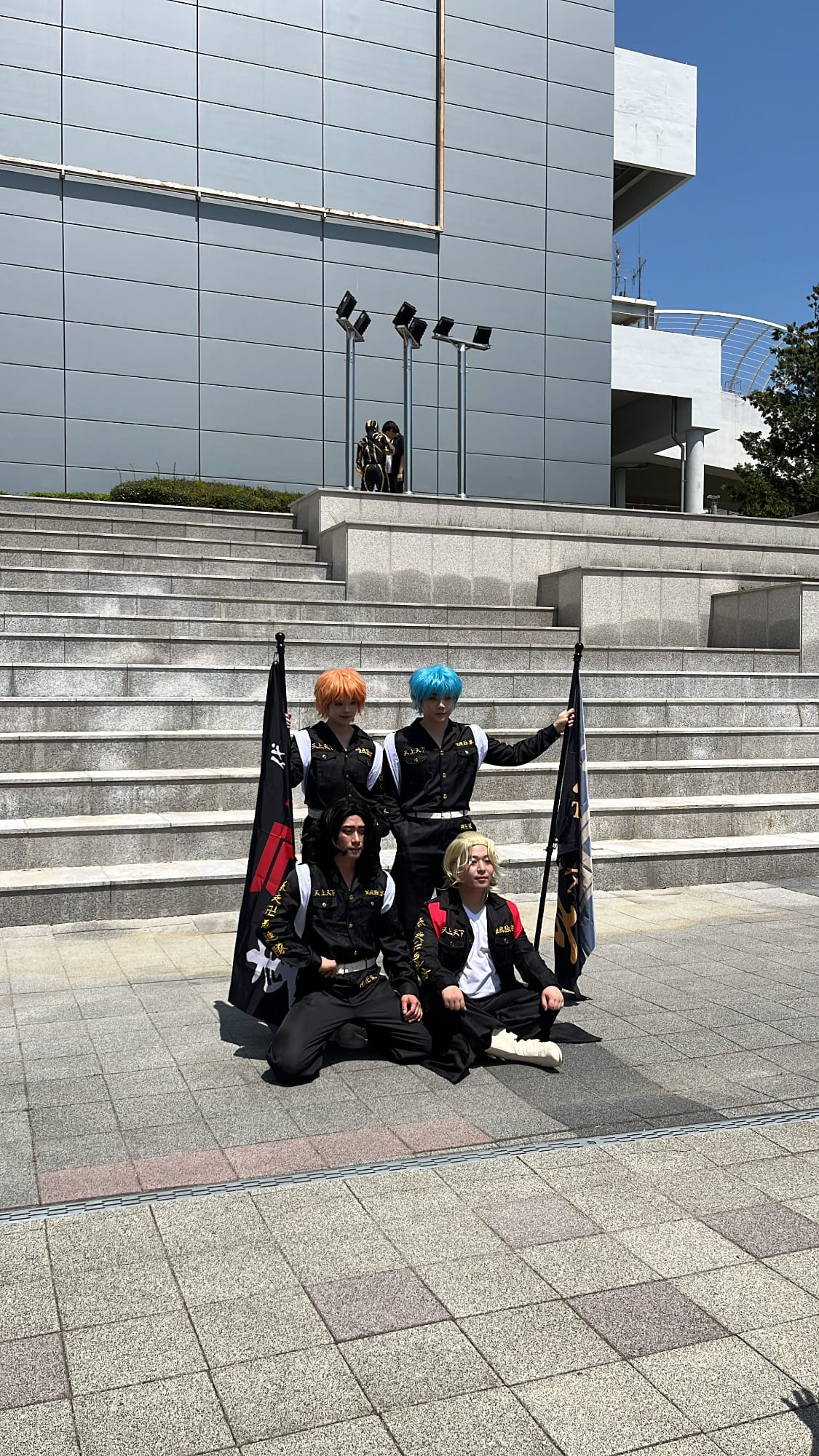 Tokyo Revengers Toman uniform cosplay squad at BEXCO